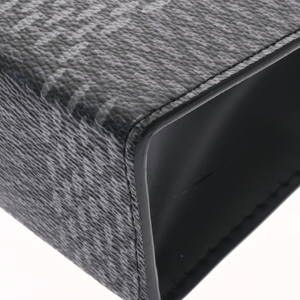 LOUIS VUITTON Graphite Black Pochette Voyage Gray Clutch Bag - Picture 5 of 9